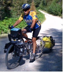 Rich_Cromwell_pic Rich Cromwell on his bike adventure